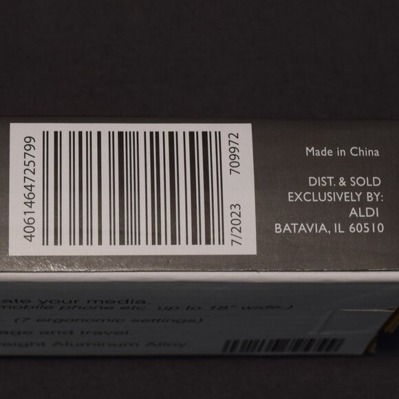 NEW Bauhn Portable Laptop Phone Tablet Stand Lightweight Aluminum 18” Device - Picture 5 of 13